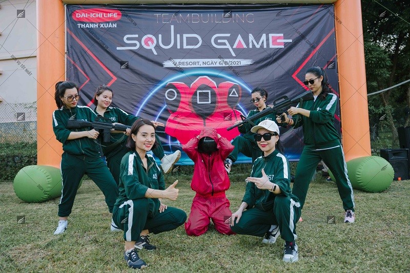 team building Squid game trò chơi con mực 26