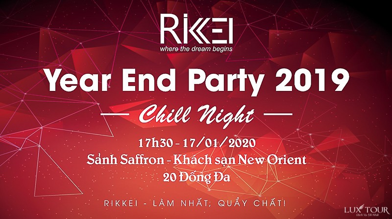 Thiệp mời Year End Party - Luxtour 1