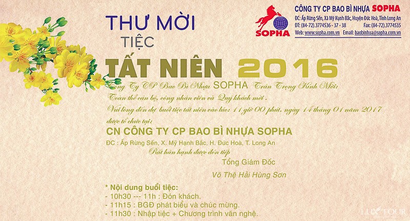 Thiệp mời Year End Party - Luxtour 11