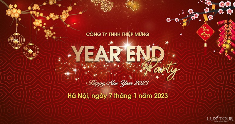 Thiệp mời Year End Party - Luxtour 3