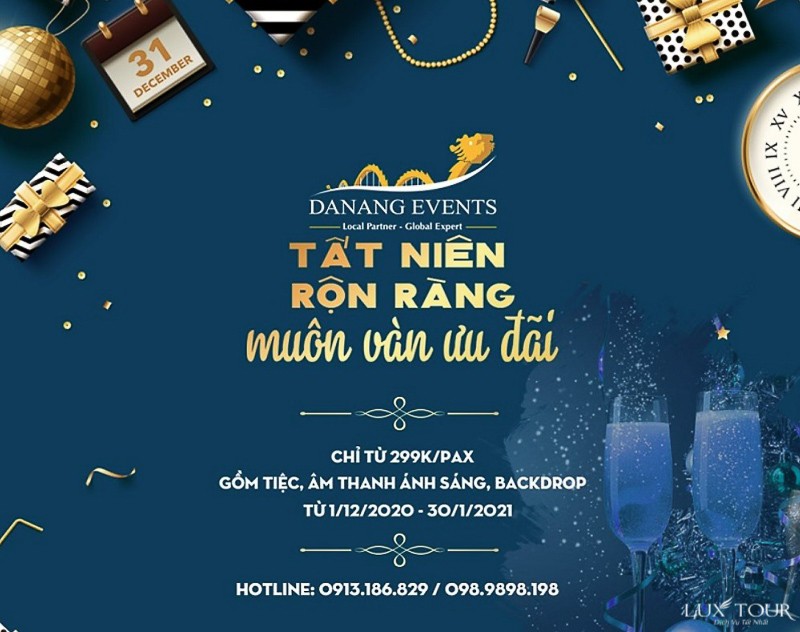 Thiệp mời Year End Party - Luxtour 8