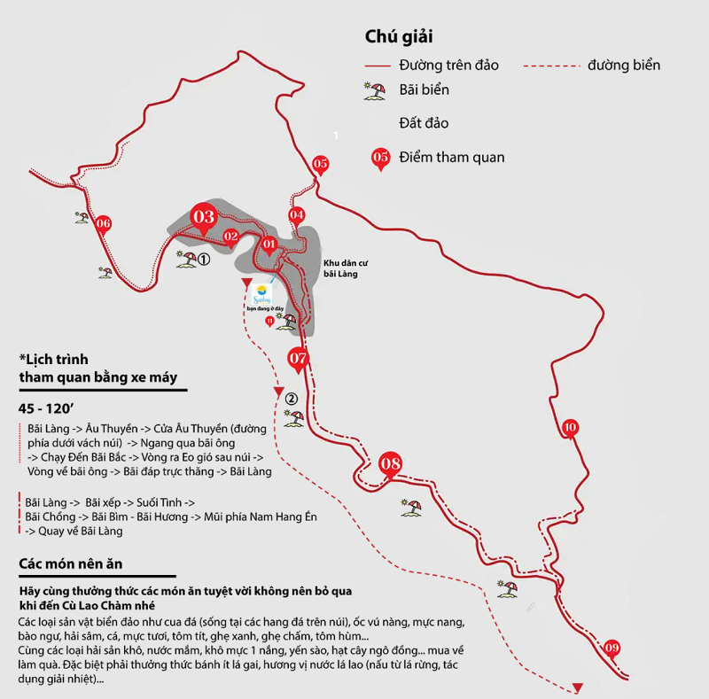 Bản đồ du lịch Cù Lao Chàm 1